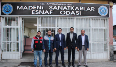 Dr. Ersan Özgür, Madeni Sanatkârlar Odası’nı ziyaret etti