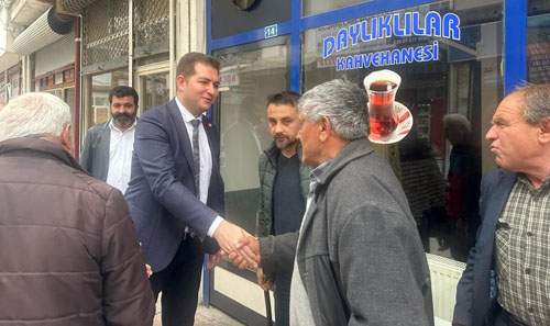 CHP adayları Sandıklı’da esnafla buluştu