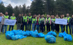 OEDAŞ Afyon  ekibi Yörükmezarı Ormanında çevreyi temizledi