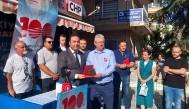 CHP İl başkanlarına 100. yılda vefa plaketi verildi