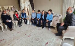 Şehit Polis Sarıçiçek’in Adını Taşıyan Okulun Öğrencilerinden Anlamlı Ziyaret